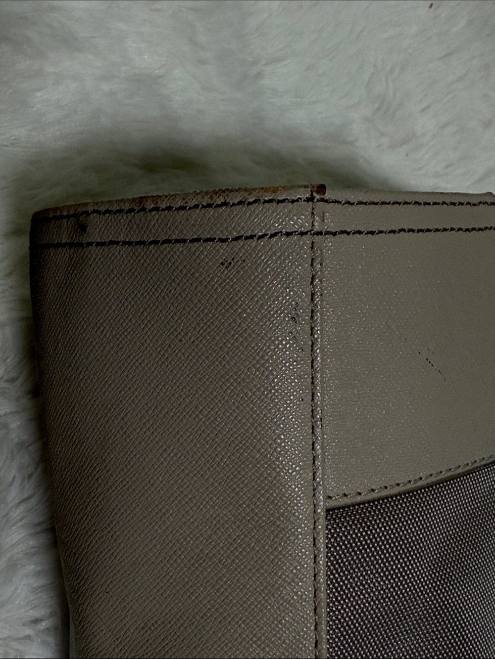 Tory Burch Taupe Canvas and Leather Tote - Picture 6 of 10